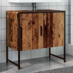 vidaXL Dulap pentru chiuvetă baie lemn vechi 60x33x60cm lemn prelucrat vidaXL Dulap pentru chiuvetă baie lemn vechi 60x33x60cm lemn prelucrat