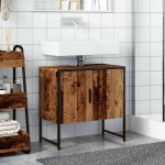 vidaXL Dulap pentru chiuvetă baie lemn vechi 60x33x60cm lemn prelucrat vidaXL Dulap pentru chiuvetă baie lemn vechi 60x33x60cm lemn prelucrat
