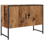 vidaXL Dulap chiuvetă baie, lemn vechi, 80x33x60 cm, lemn prelucrat vidaXL Dulap chiuvetă baie, lemn vechi, 80x33x60 cm, lemn prelucrat