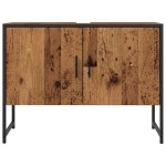 vidaXL Dulap chiuvetă baie, lemn vechi, 80x33x60 cm, lemn prelucrat vidaXL Dulap chiuvetă baie, lemn vechi, 80x33x60 cm, lemn prelucrat