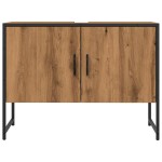 vidaXL Dulap chiuvetă baie stejar artizanal 80x33x60 cm lemn prelucrat vidaXL Dulap chiuvetă baie stejar artizanal 80x33x60 cm lemn prelucrat