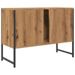vidaXL Dulap chiuvetă baie stejar artizanal 80x33x60 cm lemn prelucrat vidaXL Dulap chiuvetă baie stejar artizanal 80x33x60 cm lemn prelucrat