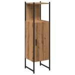vidaXL Dulap de baie, stejar artizanal, 33x33x120,5 cm, lemn prelucrat vidaXL Dulap de baie, stejar artizanal, 33x33x120,5 cm, lemn prelucrat