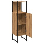 vidaXL Dulap de baie, stejar artizanal, 33x33x120,5 cm, lemn prelucrat vidaXL Dulap de baie, stejar artizanal, 33x33x120,5 cm, lemn prelucrat