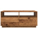 vidaXL Măsuță de cafea cu lumini LED, lemn vechi, 90x49x40 cm vidaXL Măsuță de cafea cu lumini LED, lemn vechi, 90x49x40 cm