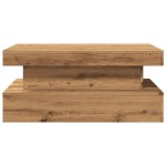 vidaXL Măsuță de cafea cu lumini LED, stejar artizanal, 90x50x40 cm vidaXL Măsuță de cafea cu lumini LED, stejar artizanal, 90x50x40 cm