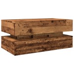vidaXL Măsuță de cafea cu lumini LED, lemn vechi, 90x50x40 cm vidaXL Măsuță de cafea cu lumini LED, lemn vechi, 90x50x40 cm