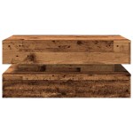 vidaXL Măsuță de cafea cu lumini LED, lemn vechi, 90x50x40 cm vidaXL Măsuță de cafea cu lumini LED, lemn vechi, 90x50x40 cm