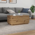 vidaXL Măsuță de cafea cu lumini LED, stejar artizanal, 90x50x40 cm vidaXL Măsuță de cafea cu lumini LED, stejar artizanal, 90x50x40 cm