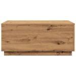vidaXL Măsuță de cafea cu lumini LED, stejar artizanal, 90x50x40 cm vidaXL Măsuță de cafea cu lumini LED, stejar artizanal, 90x50x40 cm