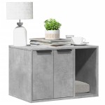 vidaXL Cutie litieră pisici gri beton 60x40x40 cm lemn prelucrat vidaXL Cutie litieră pisici gri beton 60x40x40 cm lemn prelucrat
