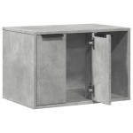 vidaXL Cutie litieră pisici gri beton 60x40x40 cm lemn prelucrat vidaXL Cutie litieră pisici gri beton 60x40x40 cm lemn prelucrat