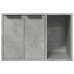 vidaXL Cutie litieră pisici gri beton 60x40x40 cm lemn prelucrat vidaXL Cutie litieră pisici gri beton 60x40x40 cm lemn prelucrat