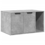 vidaXL Cutie litieră pisici gri beton 80x50x45 cm lemn prelucrat vidaXL Cutie litieră pisici gri beton 80x50x45 cm lemn prelucrat