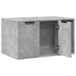 vidaXL Cutie litieră pisici gri beton 80x50x45 cm lemn prelucrat vidaXL Cutie litieră pisici gri beton 80x50x45 cm lemn prelucrat