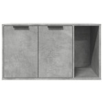 vidaXL Cutie litieră pisici gri beton 80x50x45 cm lemn prelucrat vidaXL Cutie litieră pisici gri beton 80x50x45 cm lemn prelucrat