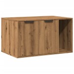vidaXL Cutie litieră pisici stejar artizanal 80x50x45cm lemn prelucrat