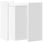 vidaXL Cutie pentru litieră pisici, alb, 42x42x51 cm, lemn prelucrat vidaXL Cutie pentru litieră pisici, alb, 42x42x51 cm, lemn prelucrat