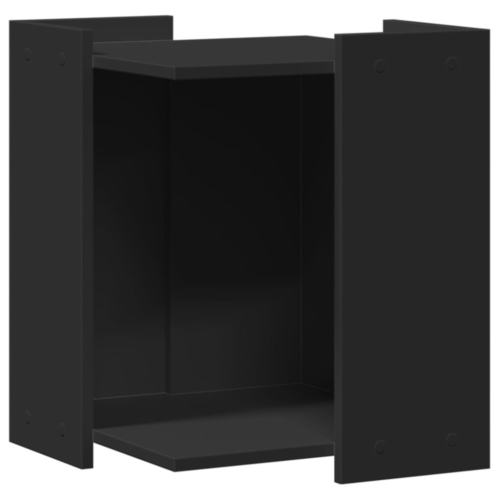 vidaXL Cutie litieră pisici negru 42x42x51 cm lemn prelucrat