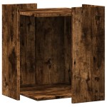 vidaXL Cutie litieră pisici stejar fumuriu 42x42x51 cm lemn prelucrat vidaXL Cutie litieră pisici stejar fumuriu 42x42x51 cm lemn prelucrat