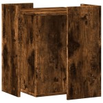 vidaXL Cutie litieră pisici stejar fumuriu 42x42x51 cm lemn prelucrat vidaXL Cutie litieră pisici stejar fumuriu 42x42x51 cm lemn prelucrat