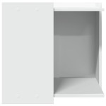 vidaXL Cutie pentru litieră pisici, alb, 53x53x51 cm, lemn prelucrat