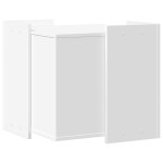 vidaXL Cutie pentru litieră pisici, alb, 53x53x51 cm, lemn prelucrat