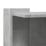 vidaXL Cutie litieră pisici gri beton 53x53x51 cm lemn prelucrat