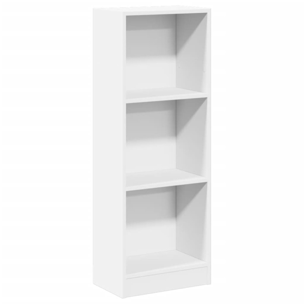 vidaXL Bibliotecă, alb, 40x24x109 cm, lemn prelucrat