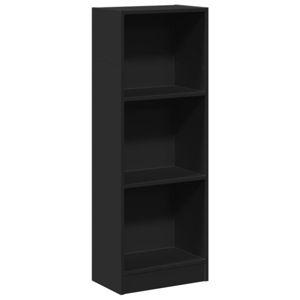 vidaXL Bibliotecă, negru, 40x24x109 cm, lemn prelucrat