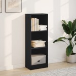 vidaXL Bibliotecă, negru, 40x24x109 cm, lemn prelucrat vidaXL Bibliotecă, negru, 40x24x109 cm, lemn prelucrat