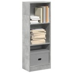vidaXL Bibliotecă, gri beton, 40x24x109 cm, lemn prelucrat vidaXL Bibliotecă, gri beton, 40x24x109 cm, lemn prelucrat