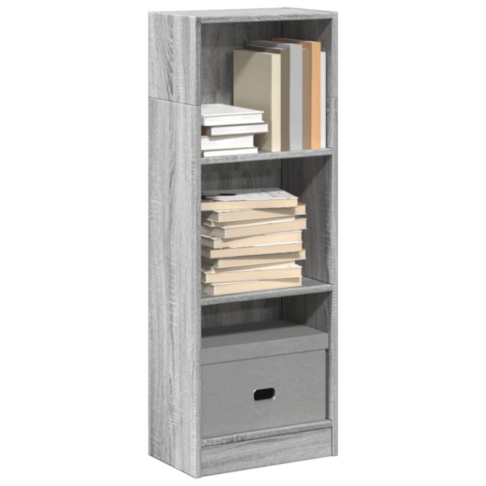 vidaXL Bibliotecă, gri sonoma, 40x24x109 cm, lemn prelucrat