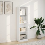 vidaXL Bibliotecă, alb, 40x24x143 cm, lemn prelucrat vidaXL Bibliotecă, alb, 40x24x143 cm, lemn prelucrat