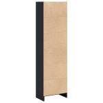 vidaXL Bibliotecă, negru, 40x24x143 cm, lemn prelucrat