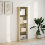 vidaXL Bibliotecă, stejar sonoma, 40x24x143 cm, lemn prelucrat vidaXL Bibliotecă, stejar sonoma, 40x24x143 cm, lemn prelucrat