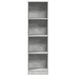 vidaXL Bibliotecă, gri beton, 40x24x143 cm, lemn prelucrat vidaXL Bibliotecă, gri beton, 40x24x143 cm, lemn prelucrat