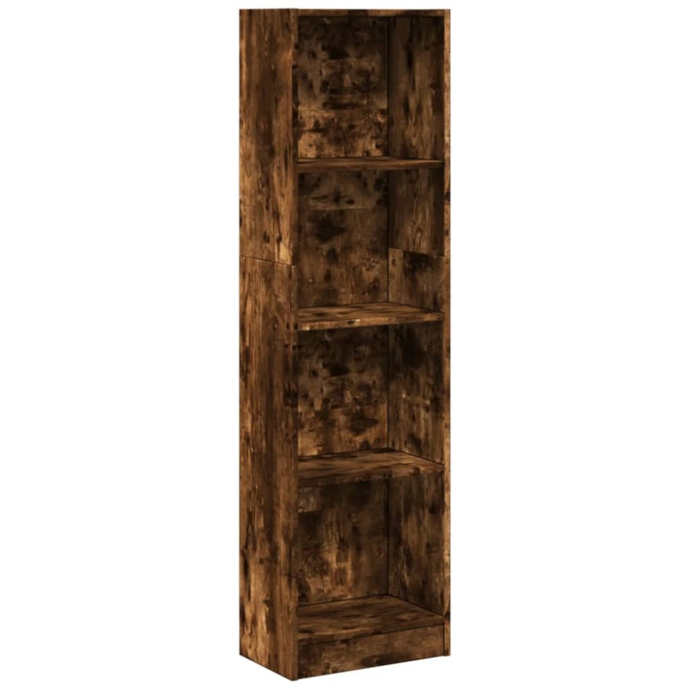 vidaXL Bibliotecă, stejar fumuriu, 40x24x143 cm, lemn prelucrat