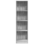 vidaXL Bibliotecă, gri sonoma, 40x24x143 cm, lemn prelucrat vidaXL Bibliotecă, gri sonoma, 40x24x143 cm, lemn prelucrat