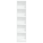 vidaXL Bibliotecă, alb, 40x24x176 cm, lemn prelucrat vidaXL Bibliotecă, alb, 40x24x176 cm, lemn prelucrat