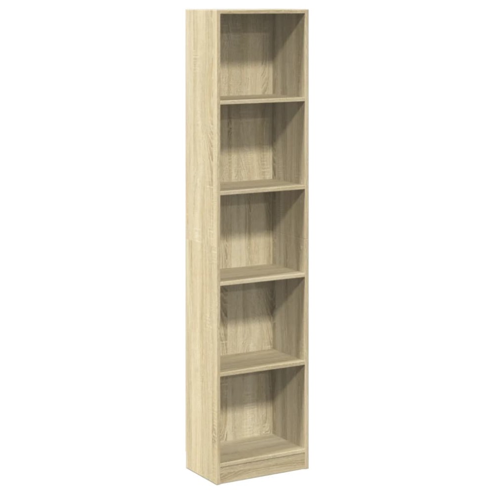 vidaXL Bibliotecă, stejar sonoma, 40x24x176 cm, lemn prelucrat