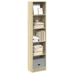 vidaXL Bibliotecă, stejar sonoma, 40x24x176 cm, lemn prelucrat vidaXL Bibliotecă, stejar sonoma, 40x24x176 cm, lemn prelucrat