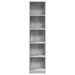 vidaXL Bibliotecă, gri sonoma, 40x24x176 cm, lemn prelucrat vidaXL Bibliotecă, gri sonoma, 40x24x176 cm, lemn prelucrat
