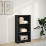 vidaXL Bibliotecă, negru, 60x24x109 cm, lemn prelucrat vidaXL Bibliotecă, negru, 60x24x109 cm, lemn prelucrat