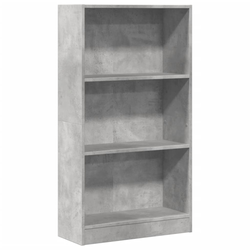 vidaXL Bibliotecă, gri beton, 60x24x109 cm, lemn prelucrat