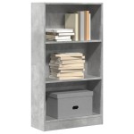 vidaXL Bibliotecă, gri beton, 60x24x109 cm, lemn prelucrat vidaXL Bibliotecă, gri beton, 60x24x109 cm, lemn prelucrat
