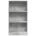vidaXL Bibliotecă, gri beton, 60x24x109 cm, lemn prelucrat vidaXL Bibliotecă, gri beton, 60x24x109 cm, lemn prelucrat