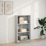 vidaXL Bibliotecă, gri sonoma, 60x24x109 cm, lemn prelucrat vidaXL Bibliotecă, gri sonoma, 60x24x109 cm, lemn prelucrat