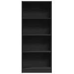 vidaXL Bibliotecă, negru, 60x24x143 cm, lemn prelucrat vidaXL Bibliotecă, negru, 60x24x143 cm, lemn prelucrat