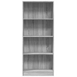 vidaXL Bibliotecă, gri sonoma, 60x24x143 cm, lemn prelucrat vidaXL Bibliotecă, gri sonoma, 60x24x143 cm, lemn prelucrat